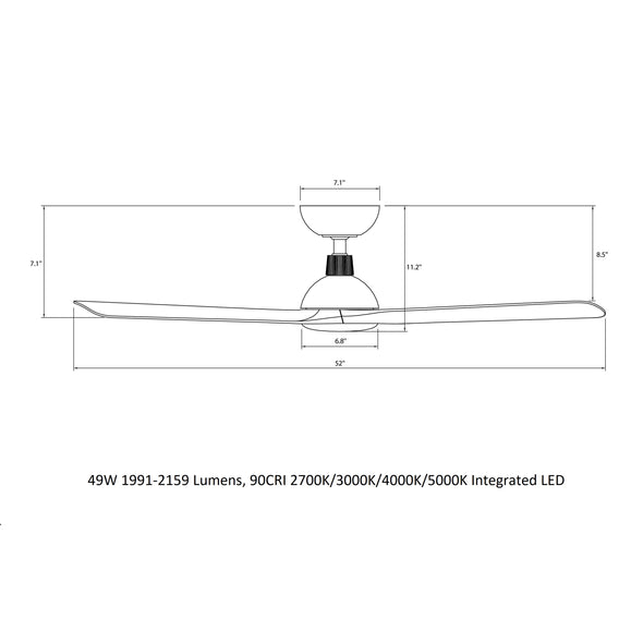 Gage LED Smart Ceiling Fan