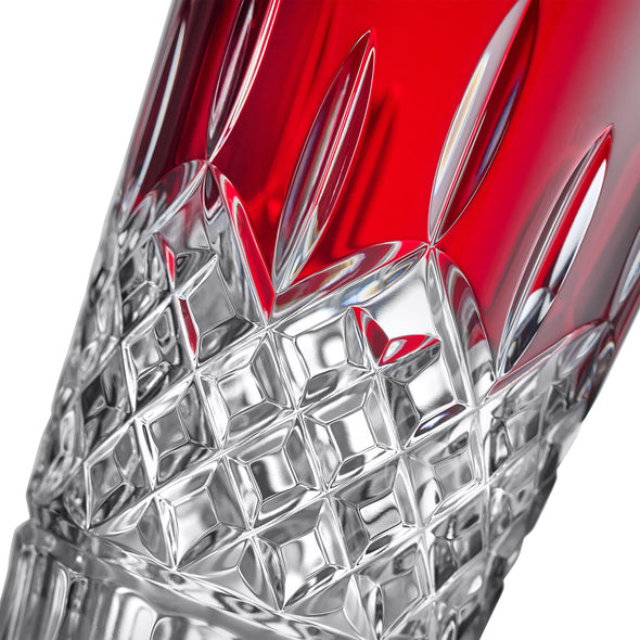 Lismore Red Vase