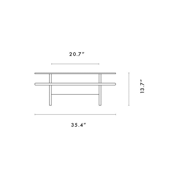 Parallel Square Coffee Table
