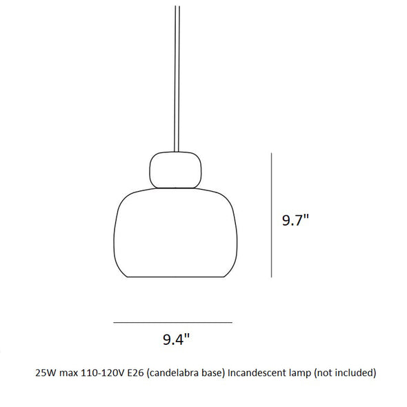 Stone Pendant Light