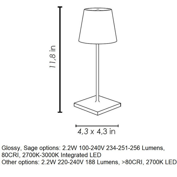 Poldina Pro Mini Rechargeable Table Lamp