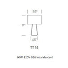 Tube Top Table Lamp