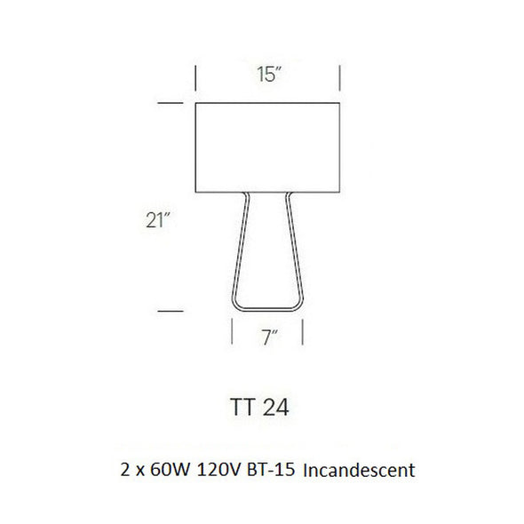Tube Top Table Lamp