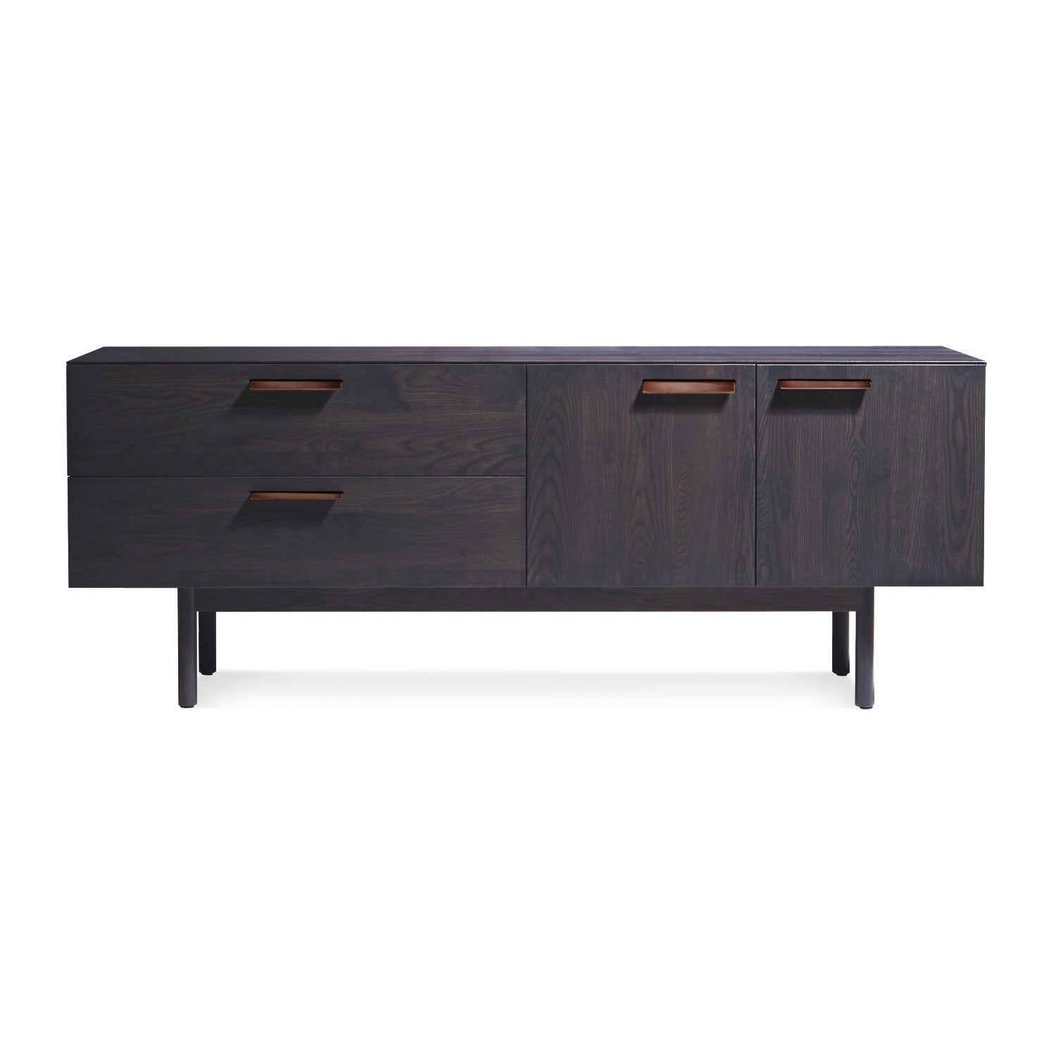 Blu Dot | Shale 2 Drawer / 2 Door Console | Walnut