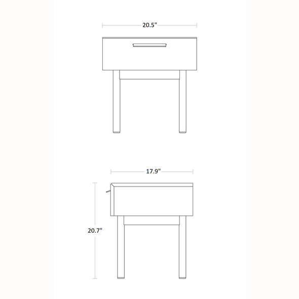 Shale Bedside Table