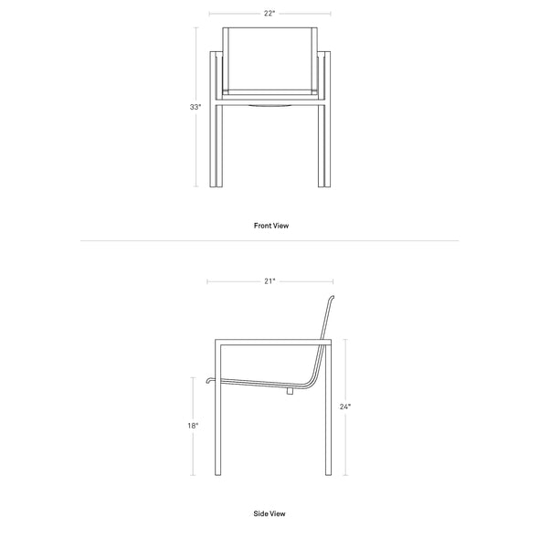 Skiff Outdoor Stacking Chair