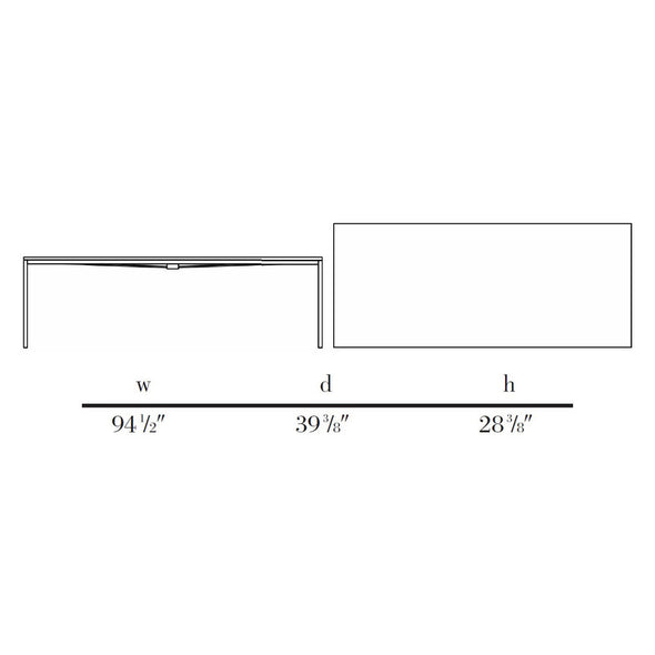 Florence Knoll Rectangular Dining Table