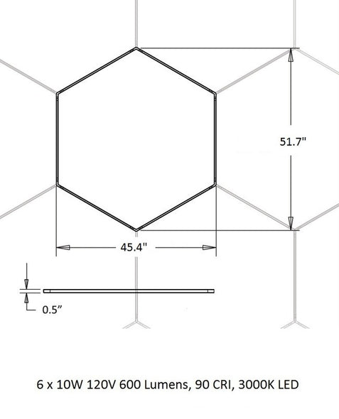 Z-Bar Honeycomb Pendant Light