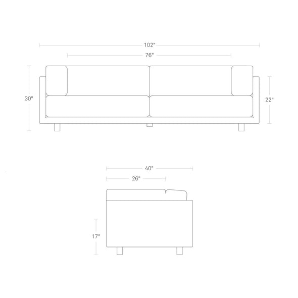 Sunday 102" Sofa