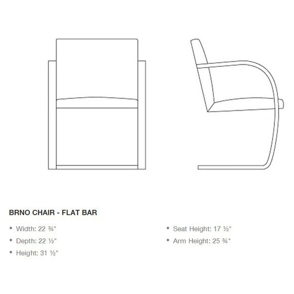 Flat Bar Brno Chair