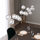 Champagne Bubbles LED Pendant Light with Round Canopy