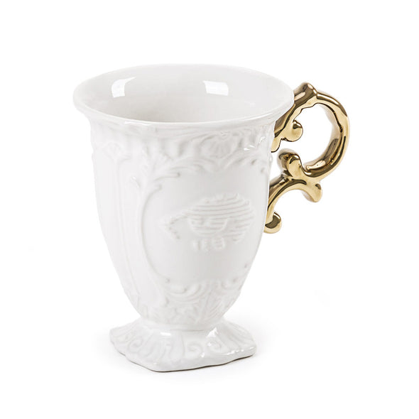 I-Wares Porcelain Mug with Gold Handle (Set of 2)