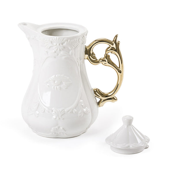 I-Wares Porcelain Teapot with Gold Handle