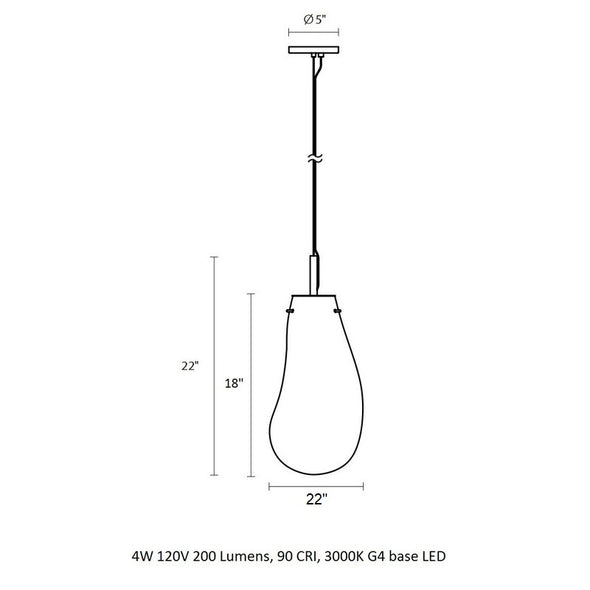 Liquid LED Pendant Light