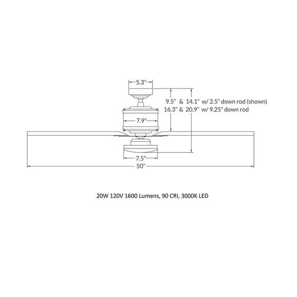 Industry DC LED Ceiling Fan