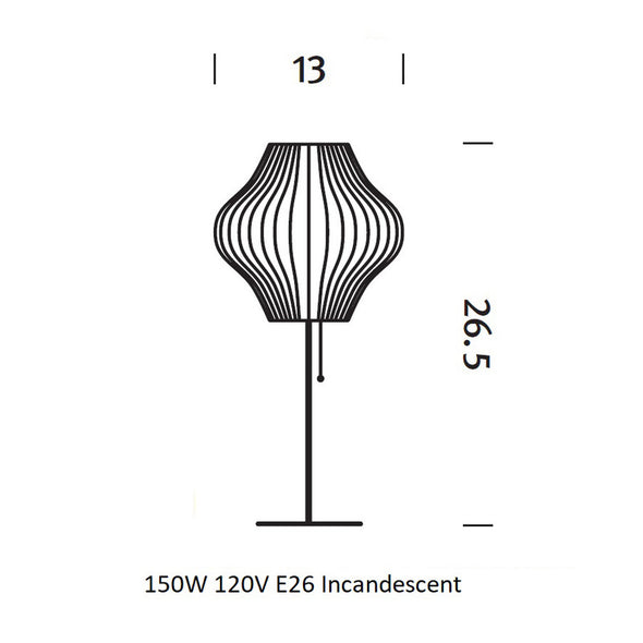 Nelson Pear Lotus Table Lamp