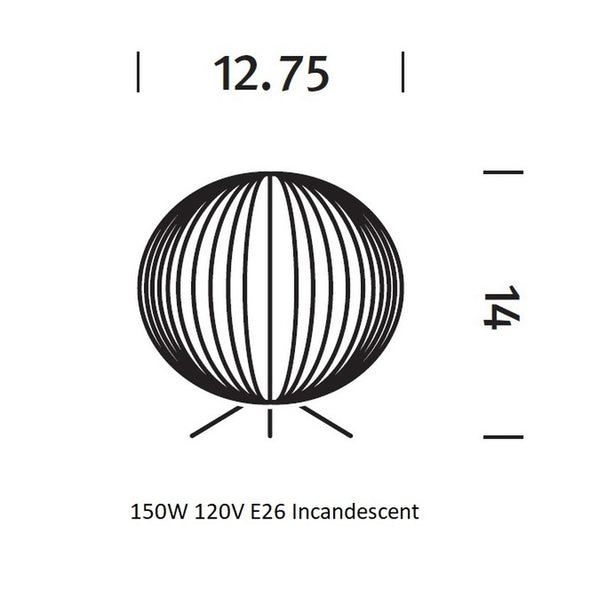 Nelson Ball Tripod Lamp