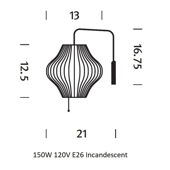 Nelson Pear Wall Sconce