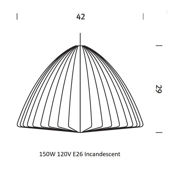 Nelson Bell Bubble Pendant Light