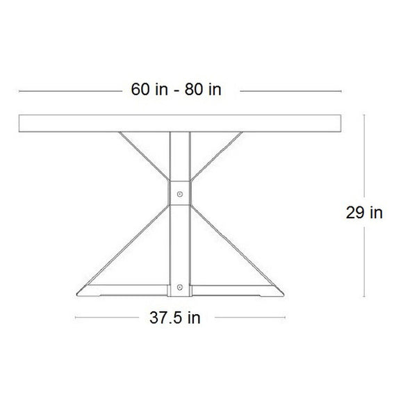 Cambridge Round Extendable Dining Table