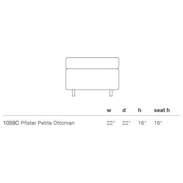 Pfister Petite Ottoman