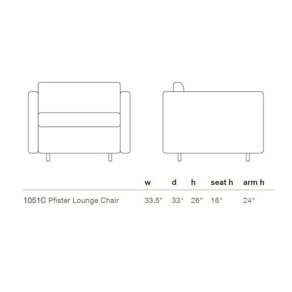 Pfister Standard Lounge Chair
