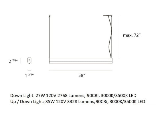 Ledbar Round Linear Pendant Light