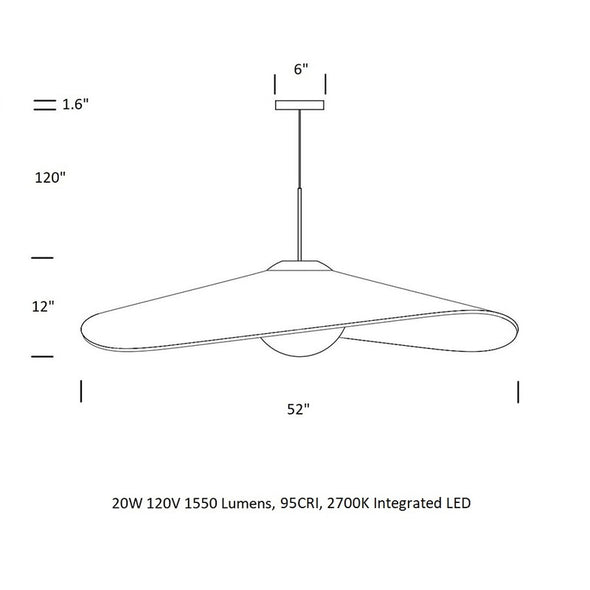 Bola Felt Pendant Light