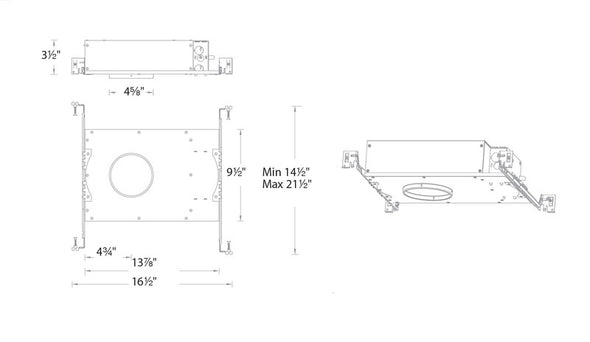 Aether 3.5IN Shallow New Construction IC Housing