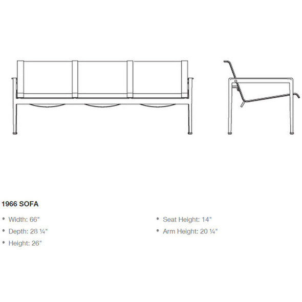 1966 Triple Seat Lounge Armchair