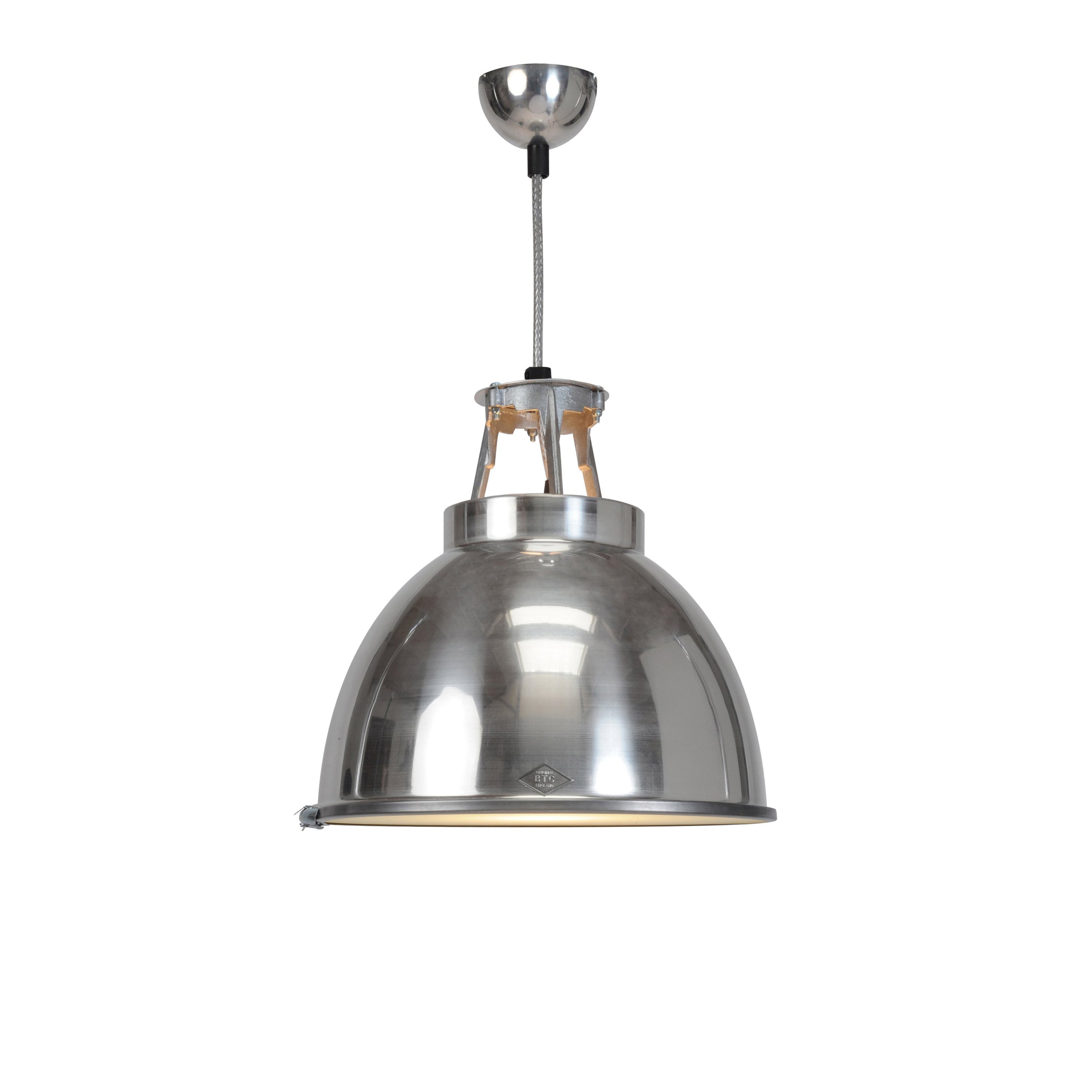 Original BTC Titan Pendant Light with Etched Glass - 2Modern