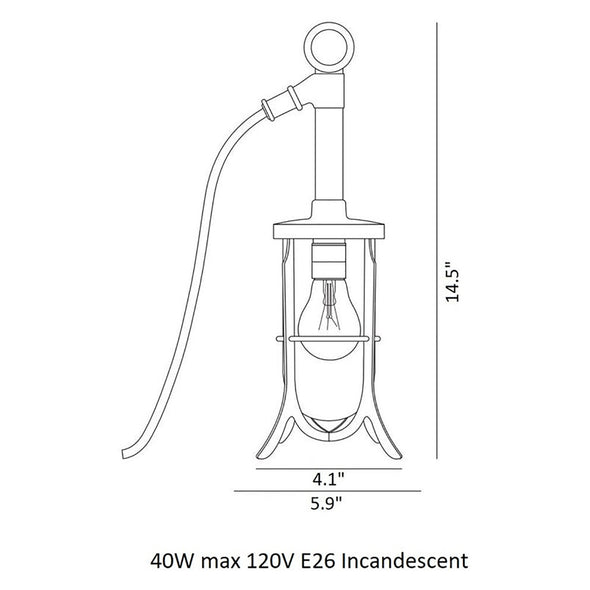 Ship's Well Glass Table Lamp