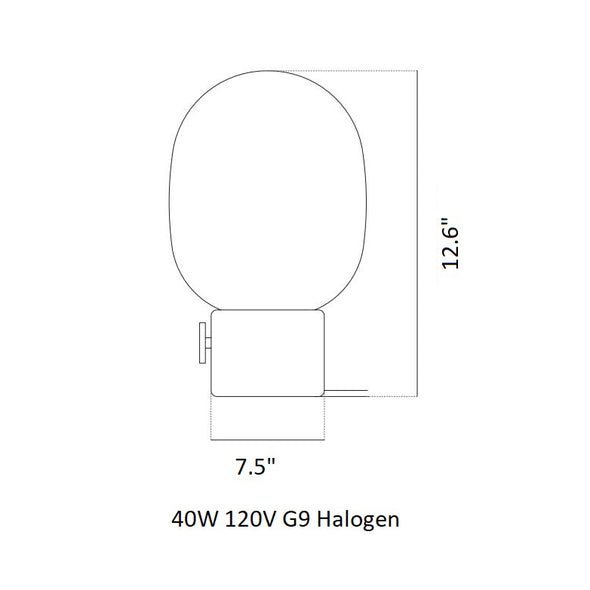 JWDA Marble Table Lamp
