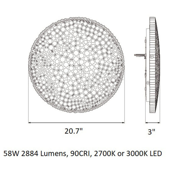 Calipso Wall/Ceiling Light