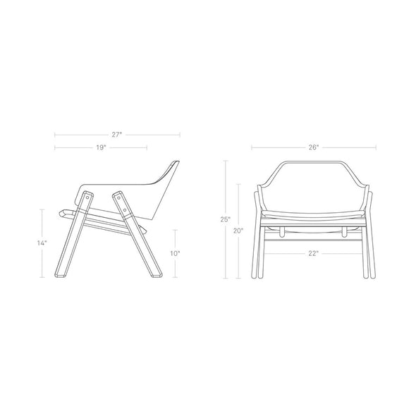 Clutch Leather Lounge Chair