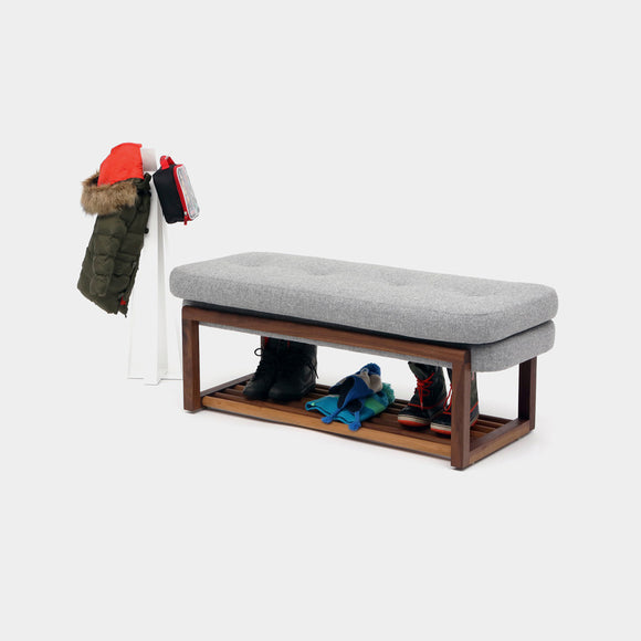 Melinda Bench with Shelf