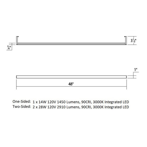 Thin-Line™ Sided LED Wall Bar