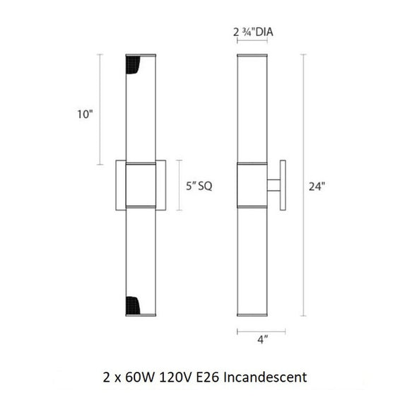 Urban Edge 2-Light Sconce