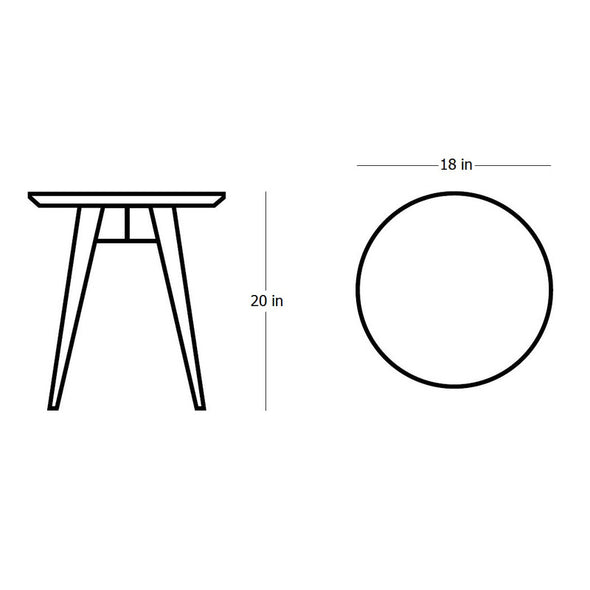 Risom Outdoor Round Side Table