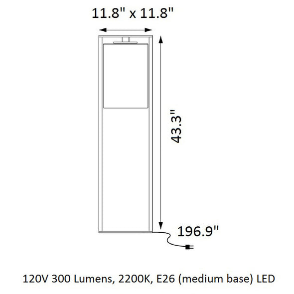 Dome Outdoor Floor Lamp