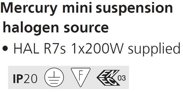 Mercury Mini Suspension Light