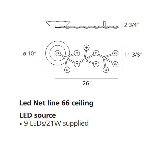 LED Net Line Flush Mount