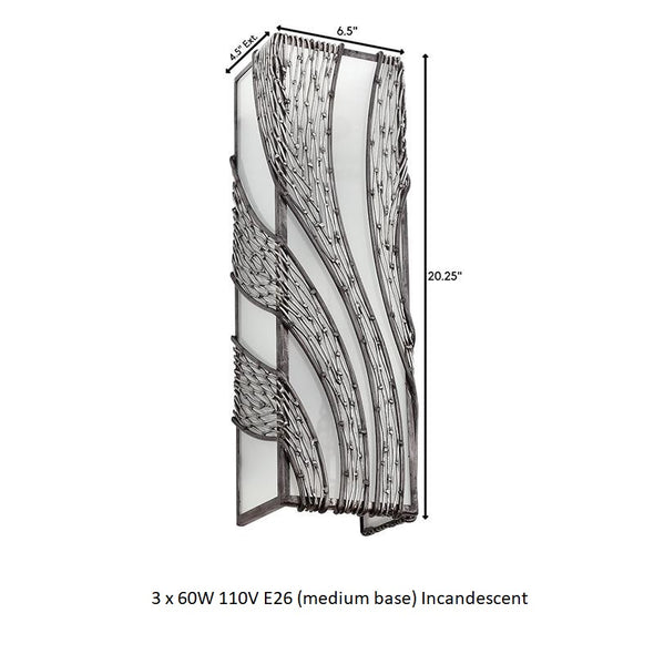 Flow Swirl Rectangular Wall Light