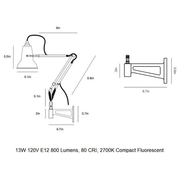 Original 1227 Mini Wall Mounted Lamp