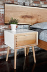 Haven White Lacquered Sycamore Nightstand