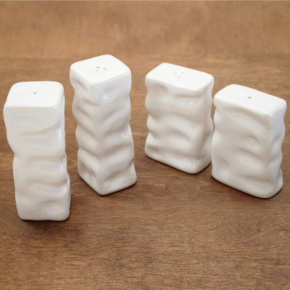Rectangle Ripple Salt and Pepper Set