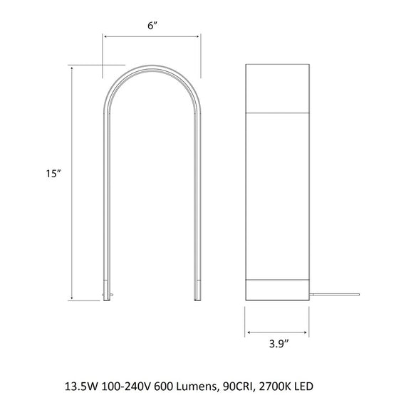 Mr. N Tall LED Table Lamp