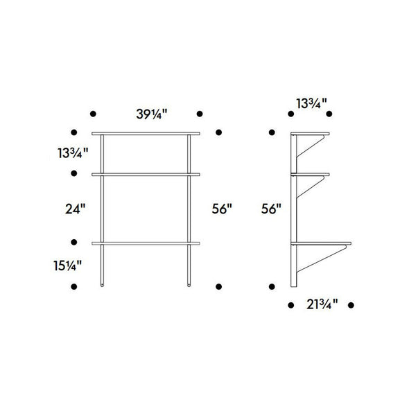 Kaari Shelf Desk REB 013