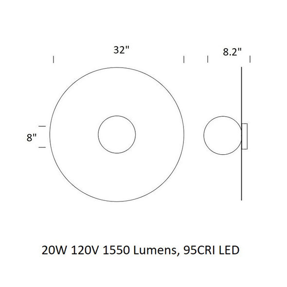 Bola Disc Flush Mount