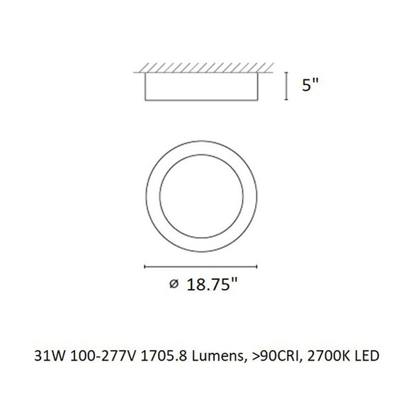 Duo Flush Mount